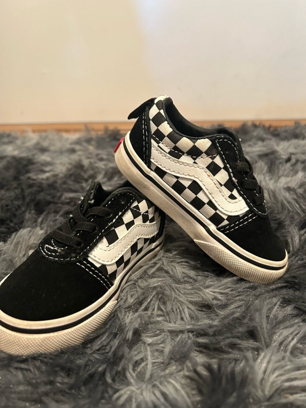 Toddler Black & White Checkerboard Vans